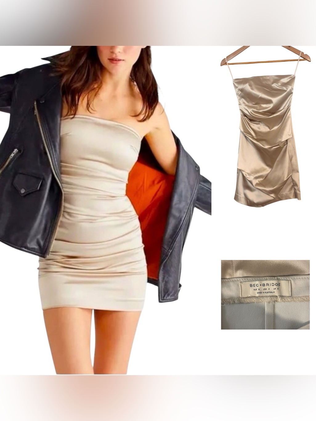 Bec & Bridge X Free People Heather Strapless Mini Dress